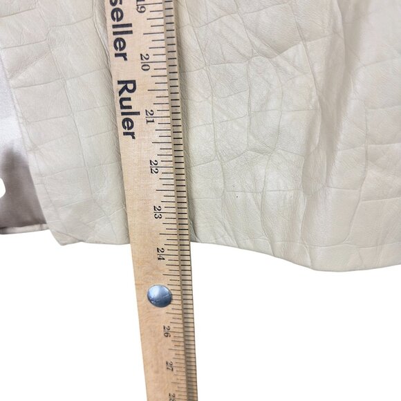 Pelle Studio Wilson’s Skirt Leather Women’s 10 Lined Back Slit High Rise - Picture 8 of 8